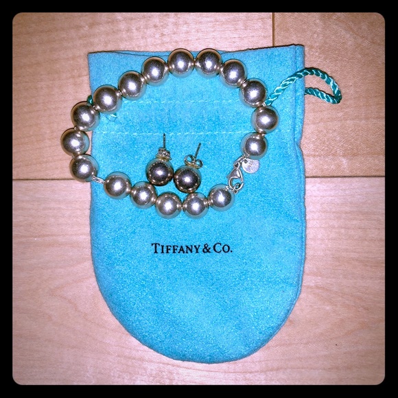 Tiffany & Co. Jewelry - Tiffany & Co Sterling Silver Earrings and Bracelet